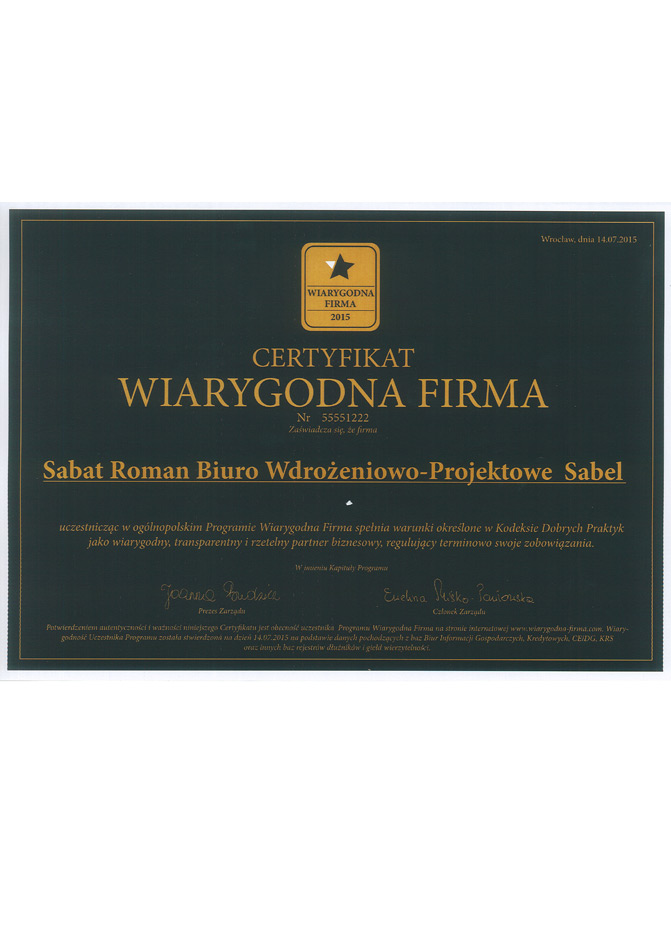 Srebrne Godło - Quality International - 2014